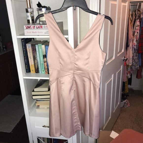 NWOT Blush pink satin-y dress - Picture 3 of 5